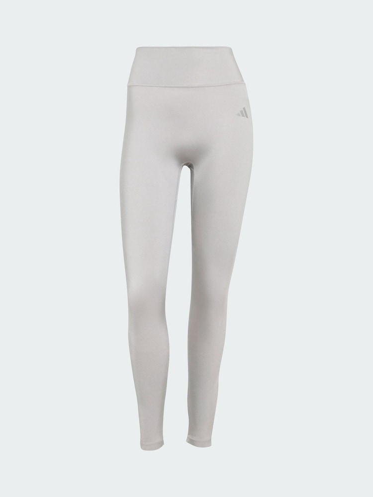 adidas Grey Optime Essentials Workout Shine 7/8 Leggings - Image 5 of 5 adidas Grey Optime Essentials Workout Shine 7/8 Leggings - Image 5 of 5