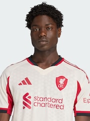adidas White Liverpool Fc 25/26 Away Authentic Jersey - Image 3 of 5