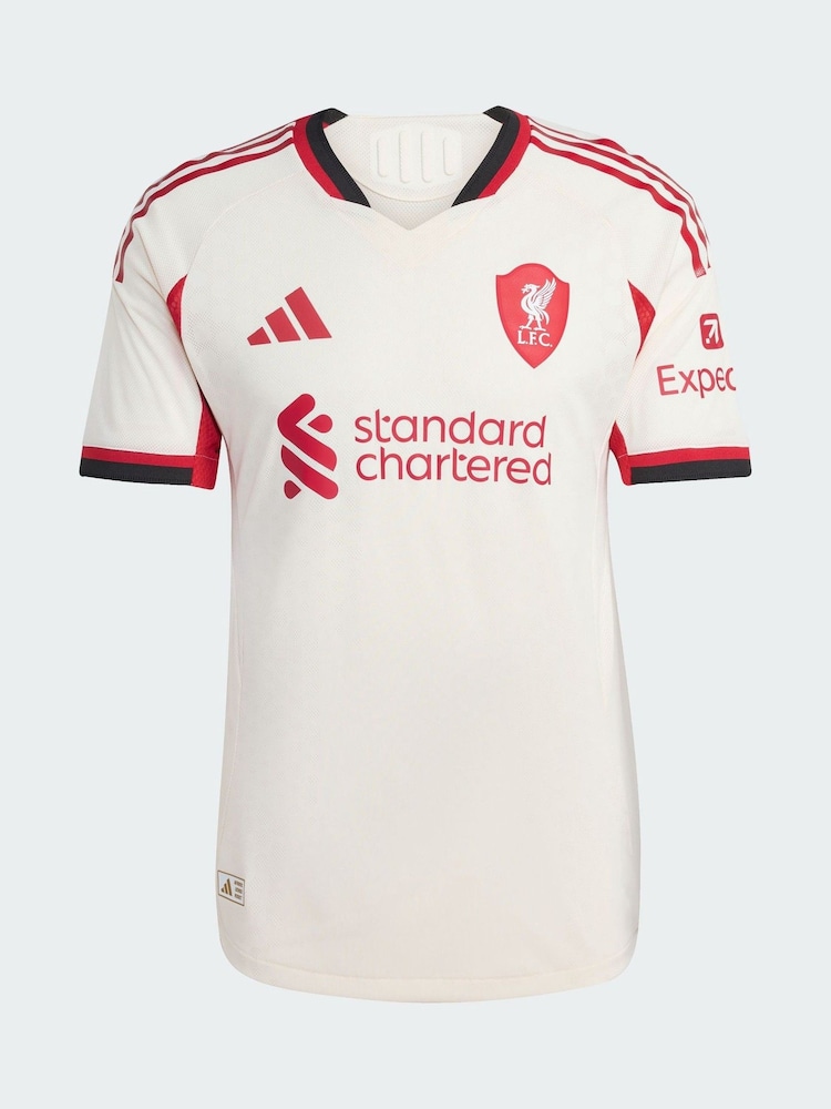 adidas White Liverpool Fc 25/26 Away Authentic Jersey - Image 5 of 5