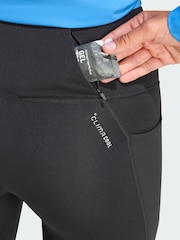 adidas Black ADI365 Running Climacool 3/4 Leggings - Image 3 of 5