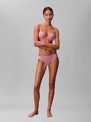 Calvin Klein Pink Stretch High Waist Bikini Bottoms - Image 4 of 6