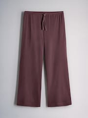 The Set Cosy Rib Button Through Top and Straight Leg Joggers Co-ord - صورة 3 من 5