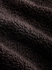 The Set 2 Pack Quarter Zip Borg Sweaters Brown/Oat Marl - Image 10 of 10