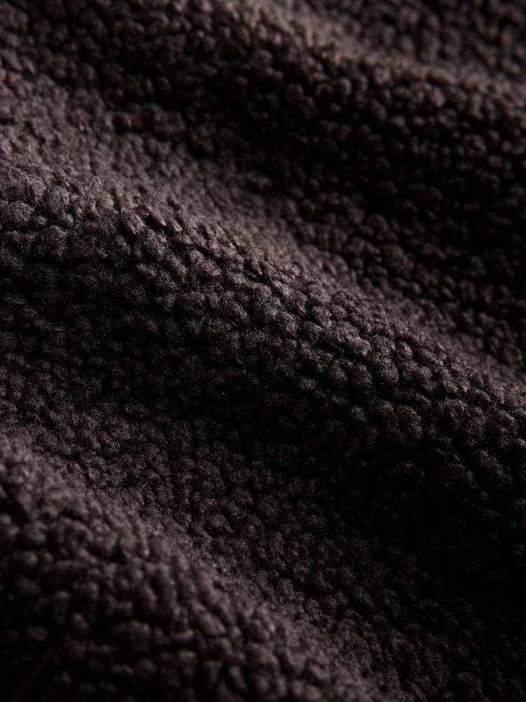 The Set 2 Pack Quarter Zip Borg Sweaters Brown/Oat Marl - Image 10 of 10