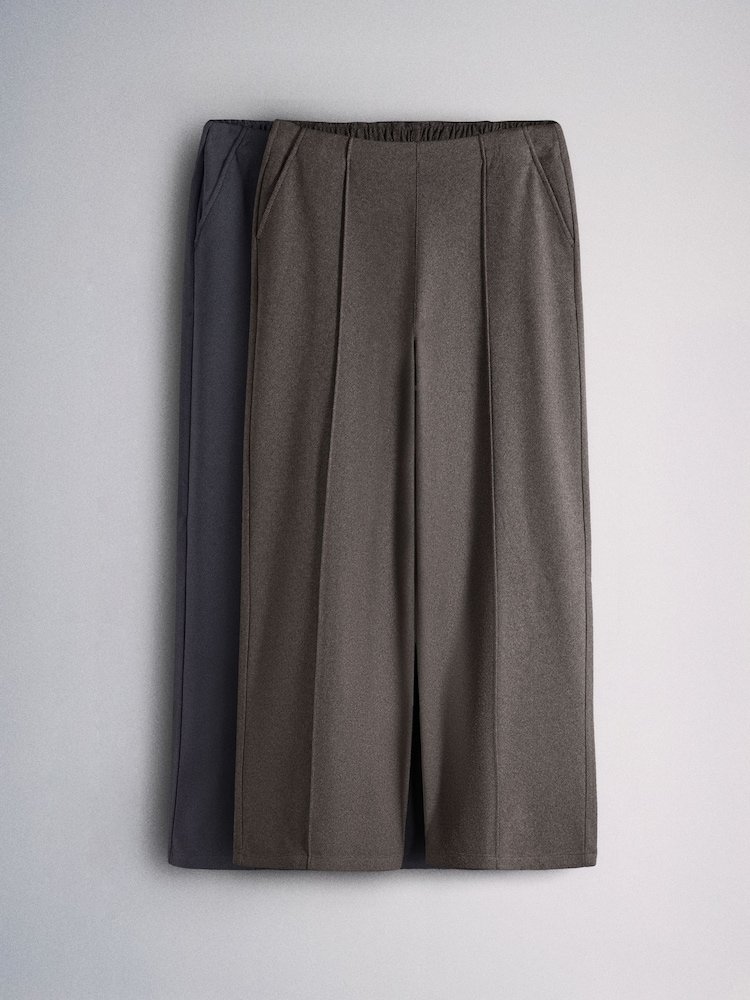 The Set 2 Pack Pintuck Jersey Trousers - תמונה 1 מתוך 5