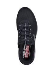 Skechers Black/Grey Summits High Range Slip Trainers - Image 5 of 6