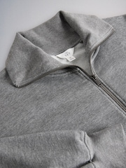The Set 2 Pack Zip Through Collared Sweat Top Grey Marl / Navy Blue - Image 5 of 5