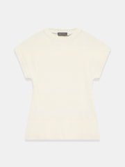 Mint Velvet White Wool Blend Longline Knit Top - Image 6 of 8