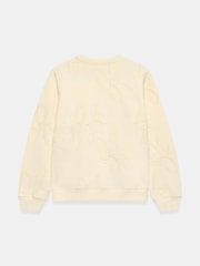 Mint Velvet Yellow Cotton Blend Embroidered Sweatshirt - Image 8 of 8