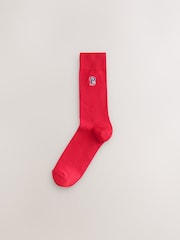 Blue/Red Preppy Fun Socks 8 Pack - Image 10 of 12