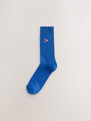 Blue/Red Preppy Fun Socks 8 Pack - Image 3 of 12