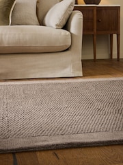 Mink Natural Collection Luxe Florence Border Wool Rug - Image 2 of 5