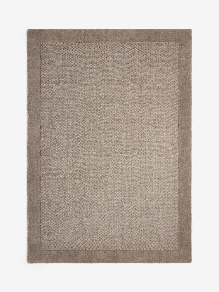 Mink Natural Collection Luxe Florence Border Wool Rug - Image 5 of 5 Mink Natural Collection Luxe Florence Border Wool Rug - Image 5 of 5