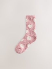 Pink/Cream Cosy Ankle Socks 2 Pack - Image 2 of 5