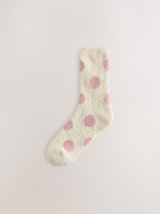Pink/Cream Cosy Ankle Socks 2 Pack - Image 3 of 5
