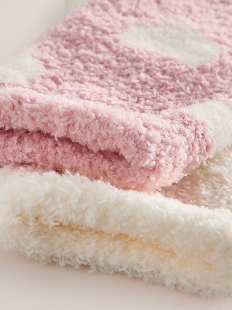 Pink/Cream Cosy Ankle Socks 2 Pack - Image 5 of 5 Pink/Cream Cosy Ankle Socks 2 Pack - Image 5 of 5