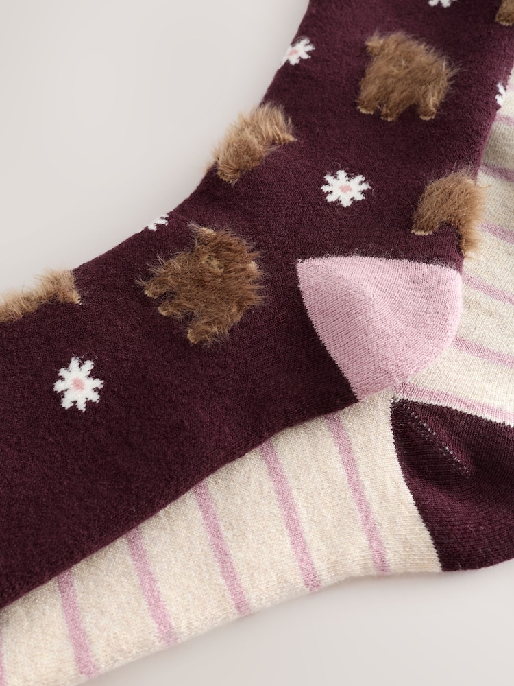 Berry Hamish The Highland Cow - Welly zeķu 2 iepakojums - Attēls 5 no 5 Berry Hamish The Highland Cow - Welly zeķu 2 iepakojums - Attēls 5 no 5