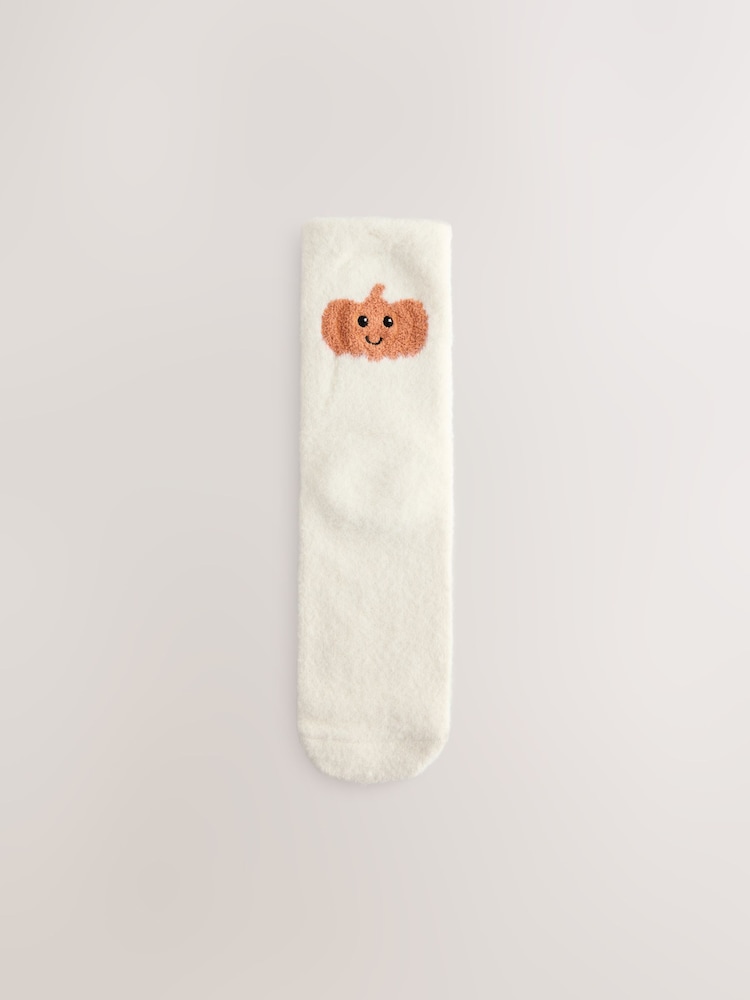 Autumal/Pumpkin Cosy Ankle Socks 2 Pack - Image 2 of 5