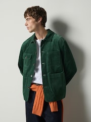 Green Corduroy Chore Jacket - Image 1 of 6