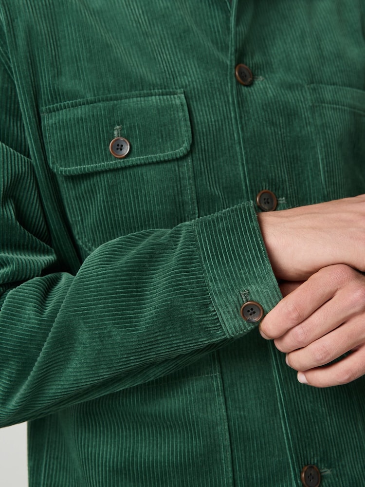 Green Corduroy Chore Jacket - Image 6 of 6 Green Corduroy Chore Jacket - Image 6 of 6