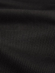 Black Slim Fit Signature Two-Fold Cotton Textured Smart Shirt - Image 10 of 10