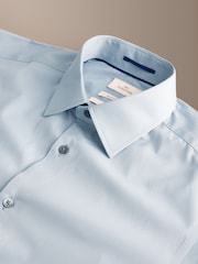 Blue Regular Fit Signature Cotton Poplin Formal Shirt - Image 3 of 3