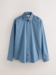 Blue N. Premium Smart Long Sleeve Sateen Shirt - Image 1 of 3