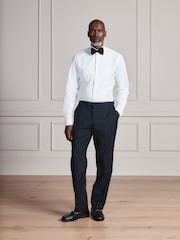 Άσπρο - Signature Cotton Modal Blend Marcella Bib Smart Shirt With Metal Cufflink - Εικόνα 2 από 9