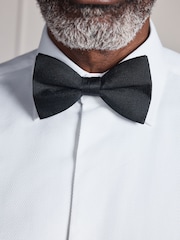 Άσπρο - Signature Cotton Modal Blend Marcella Bib Smart Shirt With Metal Cufflink - Εικόνα 5 από 9