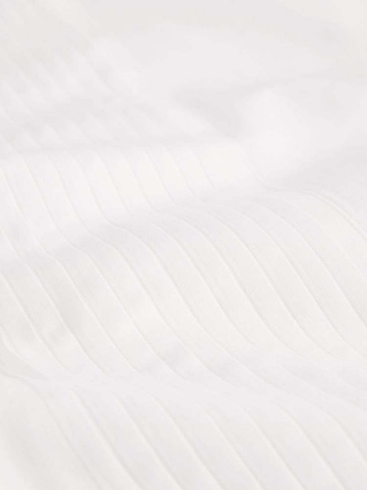 Άσπρο - Signature Cotton Modal Blend Marcella Bib Smart Shirt With Metal Cufflink - Εικόνα 9 από 9