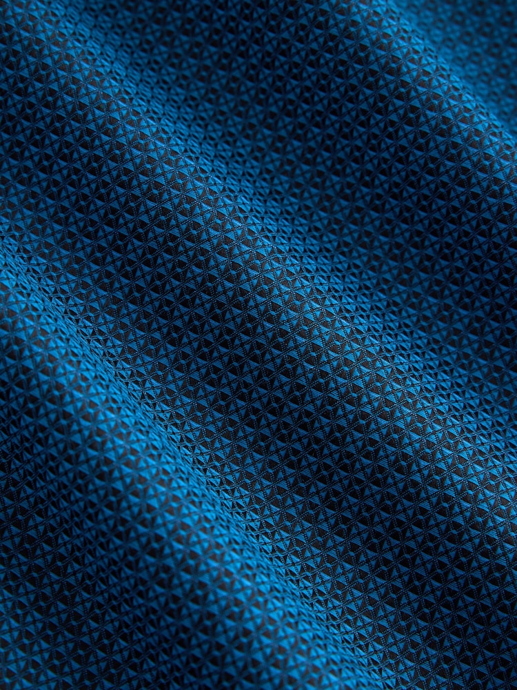 Teal Blue Regular Fit Single Cuff 100% Cotton Long Sleeve Formal Shirt - Image 10 of 10 Teal Blue Regular Fit Single Cuff 100% Cotton Long Sleeve Formal Shirt - Image 10 of 10
