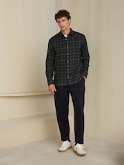 Navy Brushed Flannel Shirt - Image 2 of 7