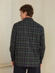 Navy Brushed Flannel Shirt - Image 3 of 7