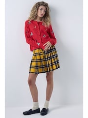 Red Supersoft Crew Neck Long Sleeve Cardigan - Image 3 of 9