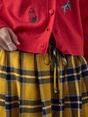 Red Supersoft Crew Neck Long Sleeve Cardigan - Image 6 of 9