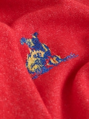 Red Supersoft Crew Neck Long Sleeve Cardigan - Image 8 of 9