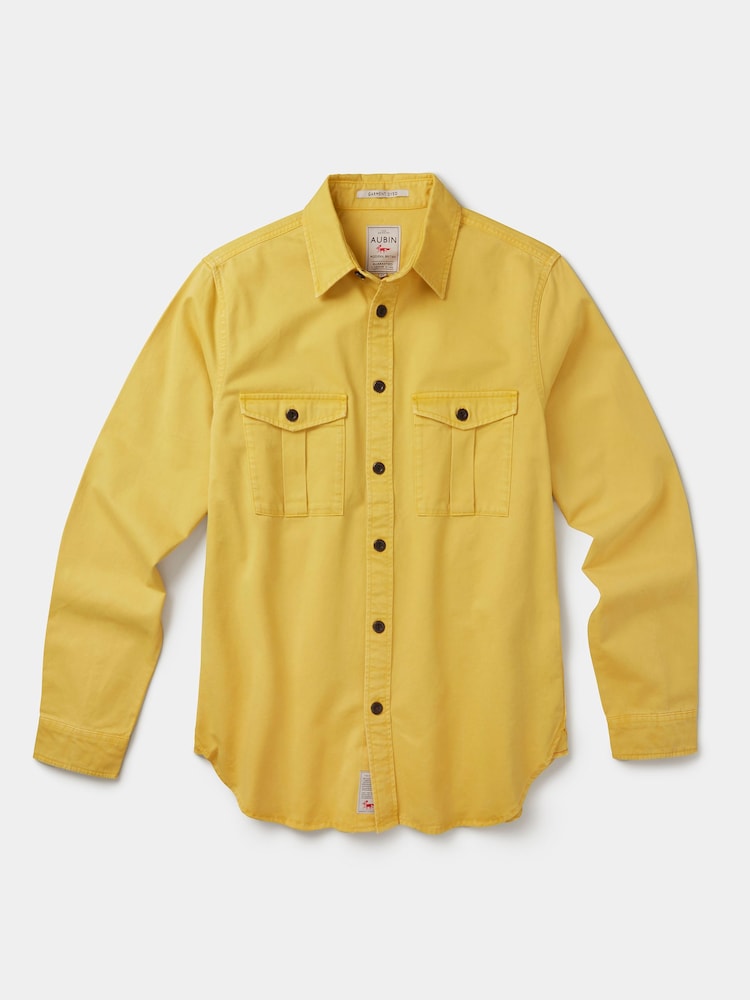 Aubin Yellow Cole Twill Overshirt - Image 1 of 1