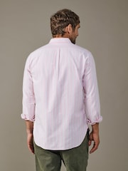 Aubin Pink Aldridge Oxford Button Down Shirt - Image 2 of 5
