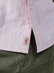 Aubin Pink Aldridge Oxford Button Down Shirt - Image 5 of 5