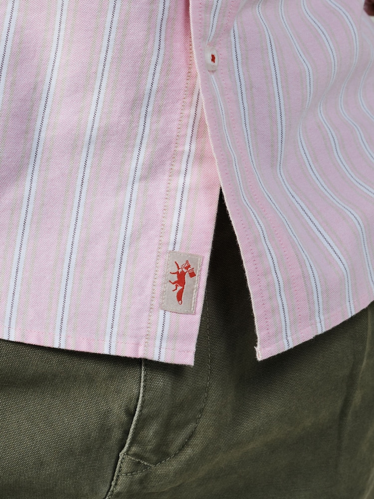 Aubin Pink Aldridge Oxford Button Down Shirt - Image 5 of 5