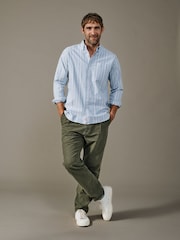 Aubin Blue Aldridge Oxford Button Down Shirt - Image 5 of 5