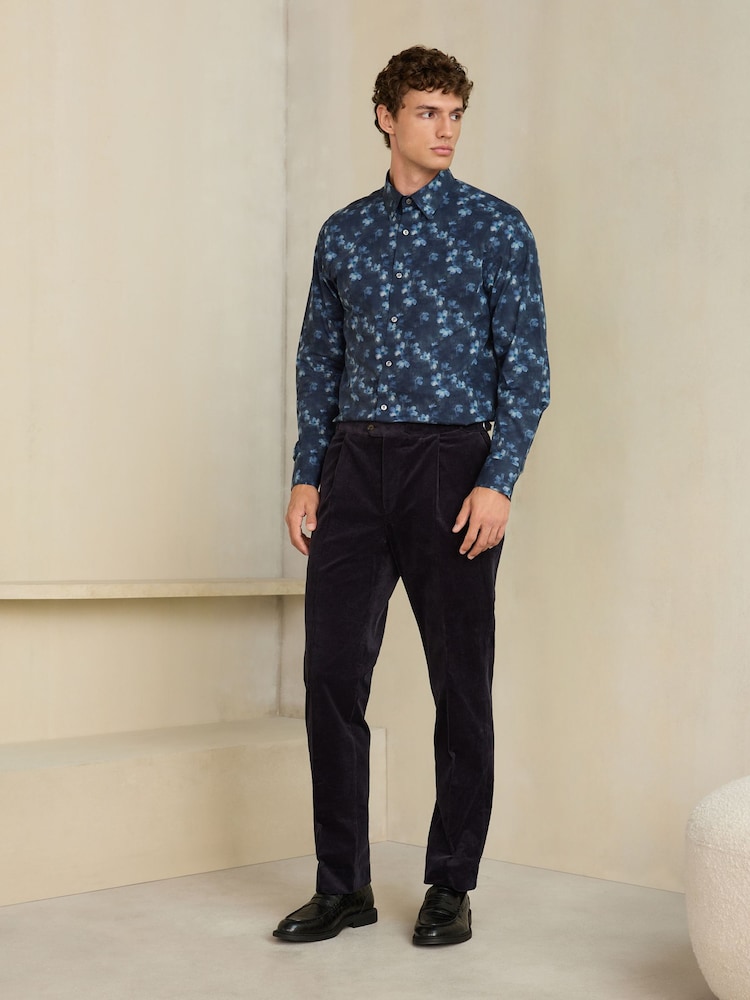 Navy N. Premium Regular Fit Long Sleeve Shirt - Image 2 of 8