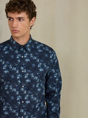 Navy N. Premium Regular Fit Long Sleeve Shirt - Image 5 of 8