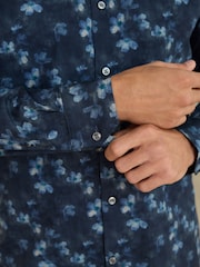 Navy N. Premium Regular Fit Long Sleeve Shirt - Image 6 of 8