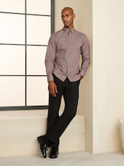 Burgundy Red N. Premium Regular Fit Long Sleeve Shirt - Image 2 of 7