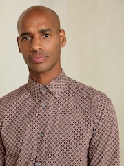Burgundy Red N. Premium Regular Fit Long Sleeve Shirt - Image 4 of 7