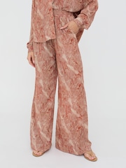 Raffya Orange Ginger High Waist Trousers - Image 1 of 4
