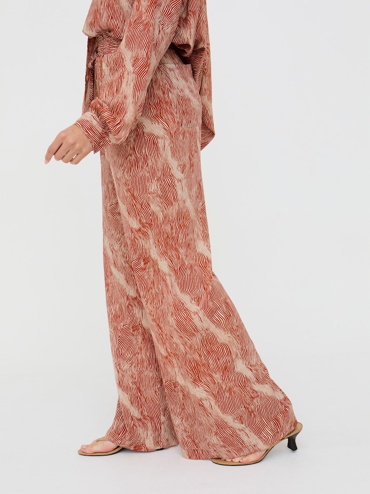 Raffya Orange Ginger High Waist Trousers - Image 2 of 4