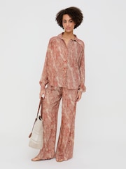 Raffya Orange Ginger High Waist Trousers - Image 3 of 4