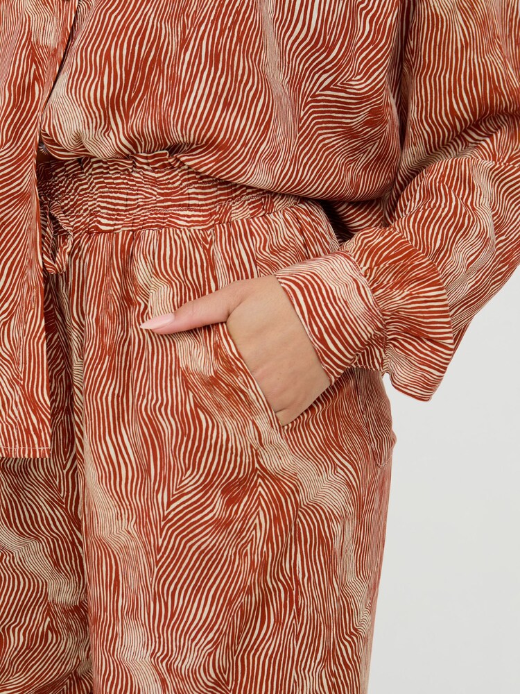 Raffya Orange Ginger High Waist Trousers - Image 4 of 4